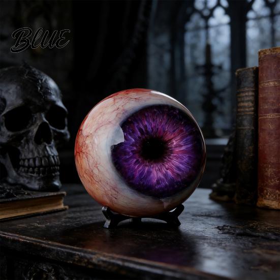 Sturdy Eyeball Sculpture Realistic Ornament Horror 3D Eye Gothic Scary Figurine Surrealistic for Haunted House Photo Booth Props Halloween Eve