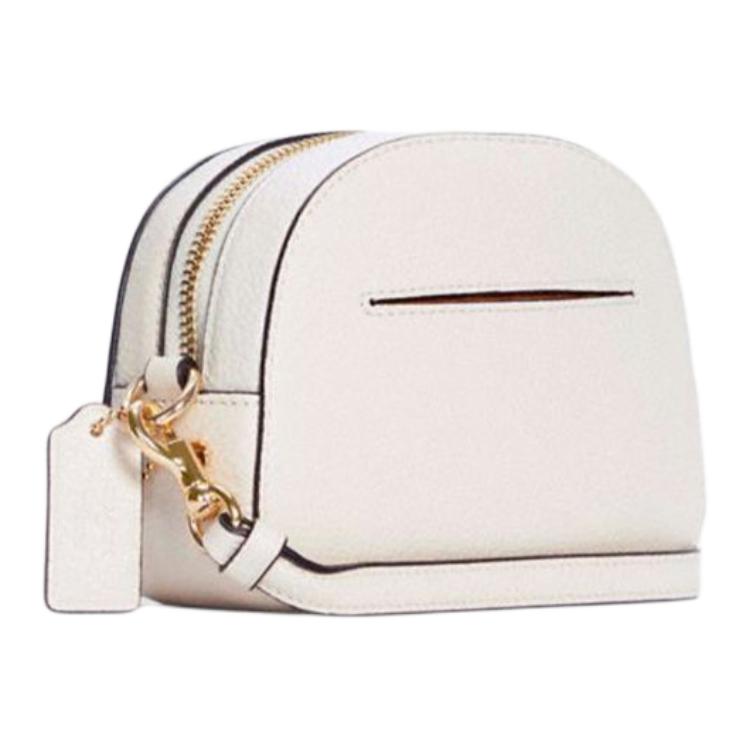 Coach X Peanuts Collaboration Serena 16 Husto Print Leather Mini Crossbody Bag Women Bags White C4600-IMCAH
