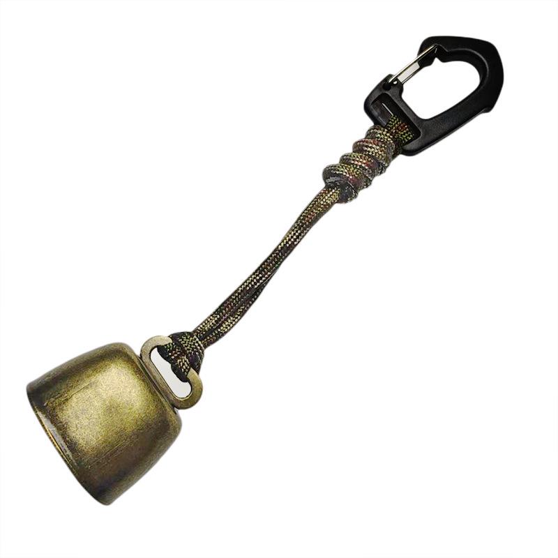 Japanese Style Vintage Cast Iron Bell Chime for Courtyard, Balcony, or Camping Tarp Use.