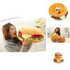 Creative Plush Toy Hamburger Cushion With Pp Cotton Filling For Kids Comfort And Gift