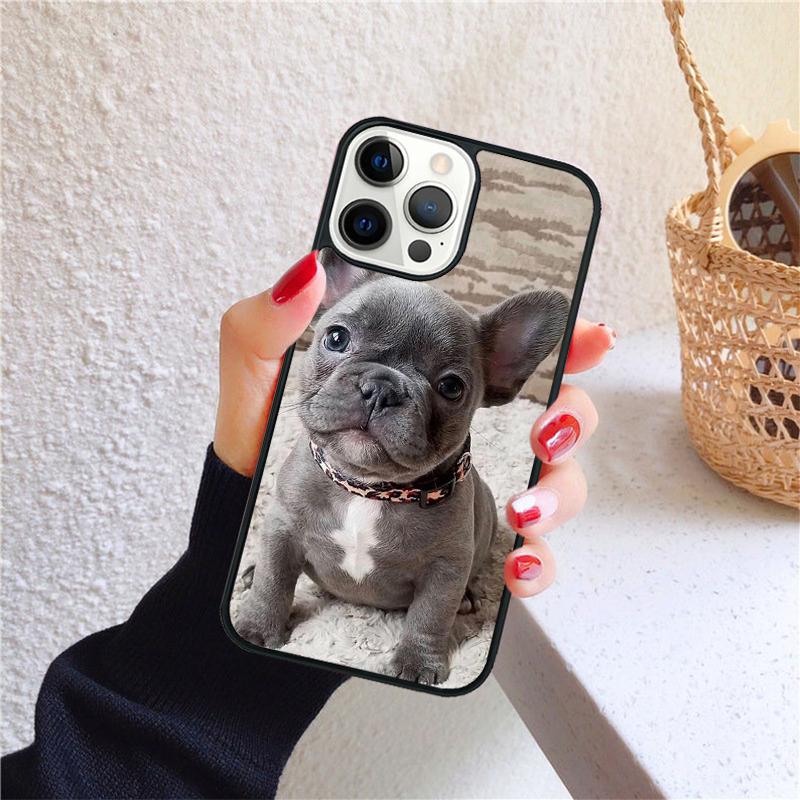 Lustige französische Bulldogge Handyhülle für iPhone 17 Air 16 Coque 15 14 12 13 PLUS 11 PRO MAX Rückseite Fundas Hülle