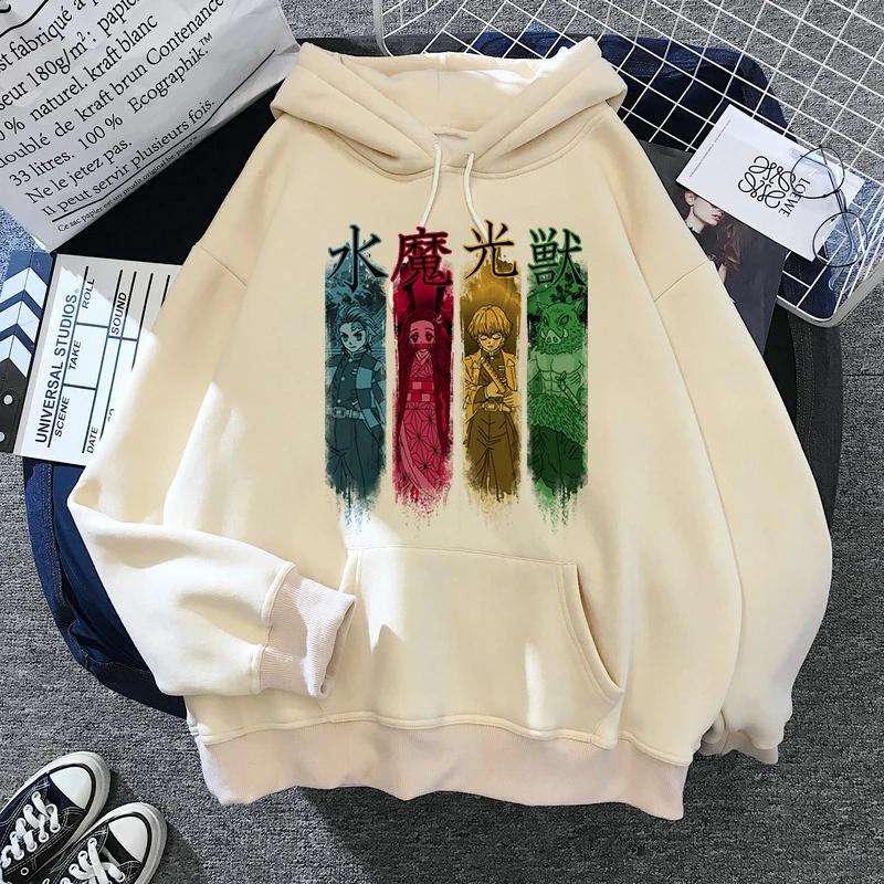 Demon Slayer Japanese Anime Hoodie 2000s Japanese Style Y2k Men's Fashion Casual Hoodie Harajuku Cartoon Hoodie