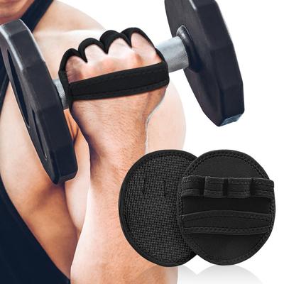 Paire de Protecteurs de Paume Gants de Fitness Gym Demi-Doigts Haltérophilie Paume Coussinets de Prise Haltères Gants d'Entraînement Haltérophilie Gym W