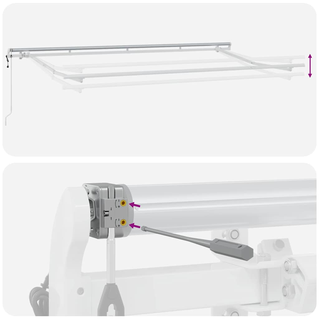 Retractable Awning Yellow 350 x 200 cm Fabric