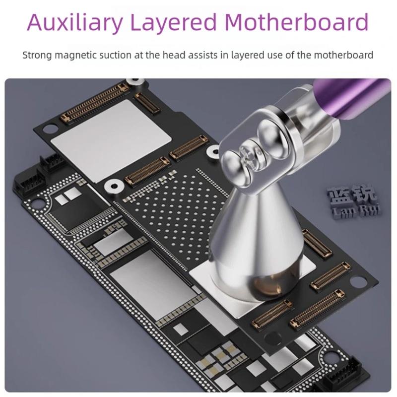 340° Rotatable Mobile Phone Motherboards Tool Metal Middle Layer Soldering Delaminator Magnetic Pen Disassembly