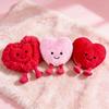 Love Heart Soft Stuffed Plush Toys Home Desktop Ornament  Valentine's Day Romantic Gifts For Girlfriend Heart Plushies Doll