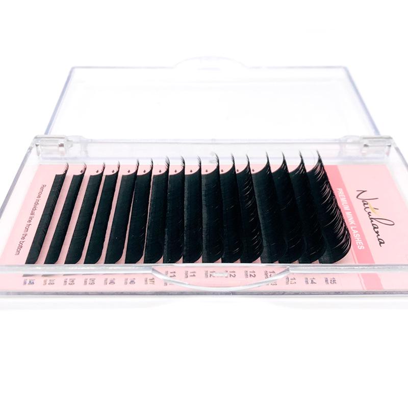 NATUHANA Multi-Style Eyelash Extensions: 0.03-0.25mm Single Root False Lashes