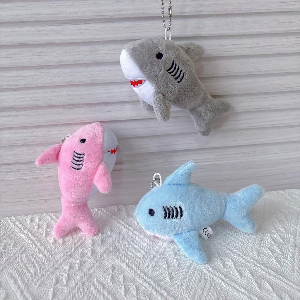Cute Shark Plush Whale Keychain Toy - Marine Life Bag Charm Doll