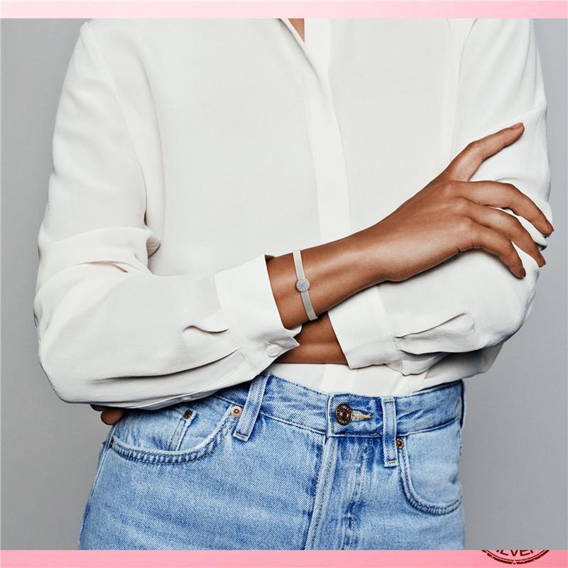 925 Sterling Silver Mesh Safety Chain Clip Bee Butterfly Round Charm Beads Fit Original Fasion Mesh Bracelet Silver 925 Jewelry