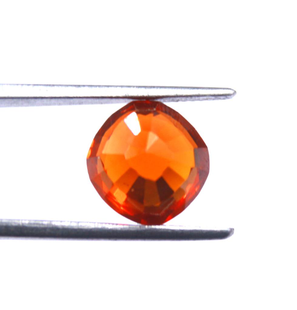 7.75 Carat Mind-blowing Offer Cushion Shape Orange Sapphire Certified Sri Lanka Gemstone SN436