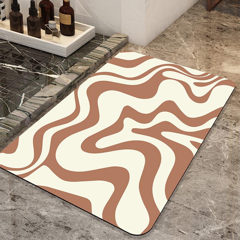 Absorption quick-drying bathroom floor mat Diatom mud floor mat Floor mat Household toilet Bathroom water absorption
