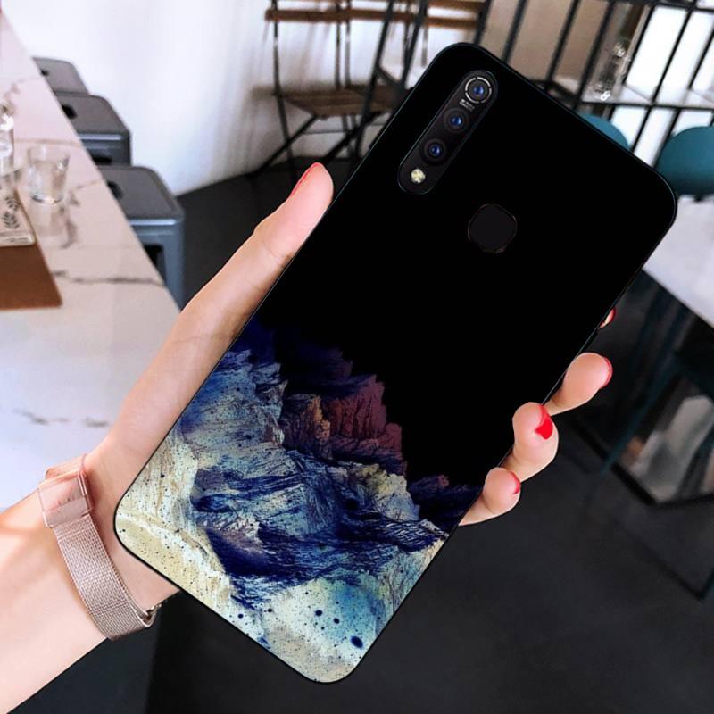 Beautiful Cold Mountain Phone Case For Huawei Mate 40 30 20 10 Pro Lite Nova 9 8 5T Y7p Y7 Soft Black Phone Cover