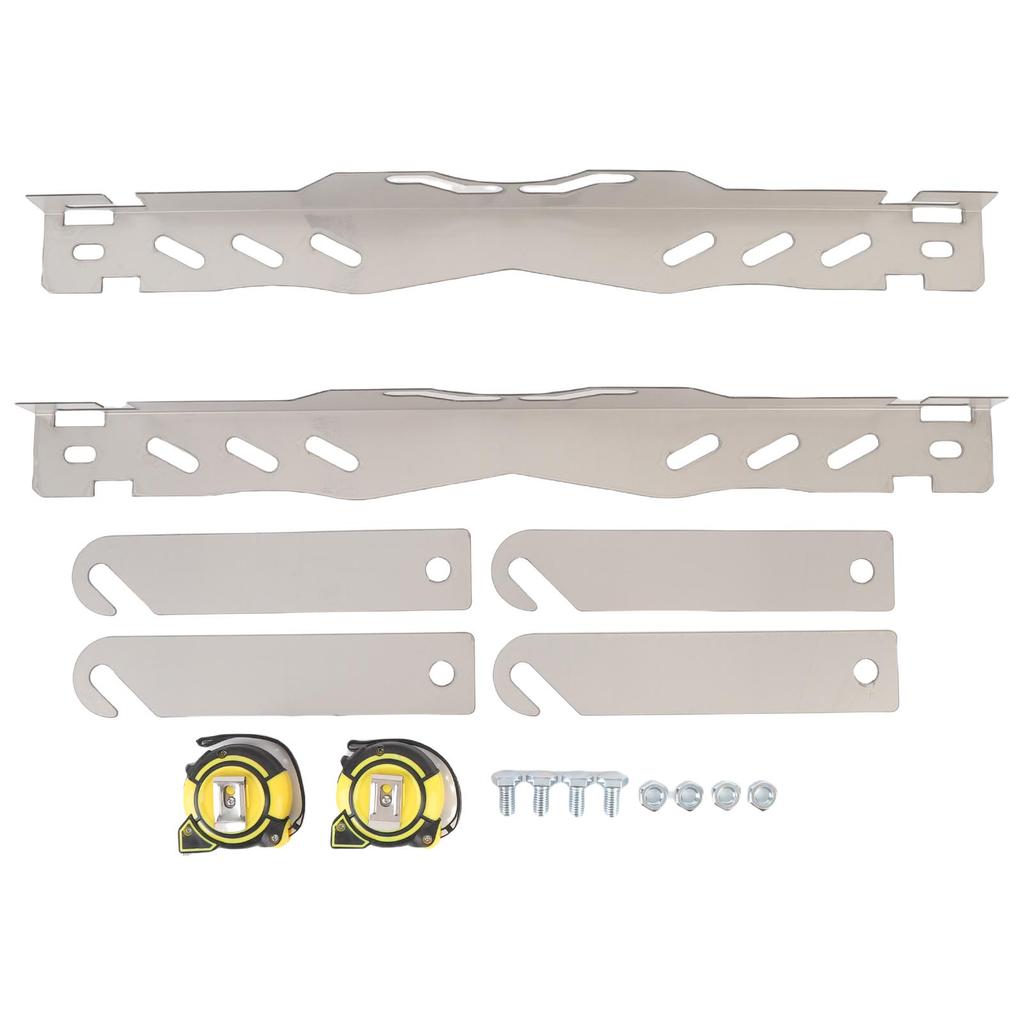 2 Sets Wheel Alignment Tool Alloy Steel Silver Color Wheel Angle Alignment Tool with 2PCS Tape
