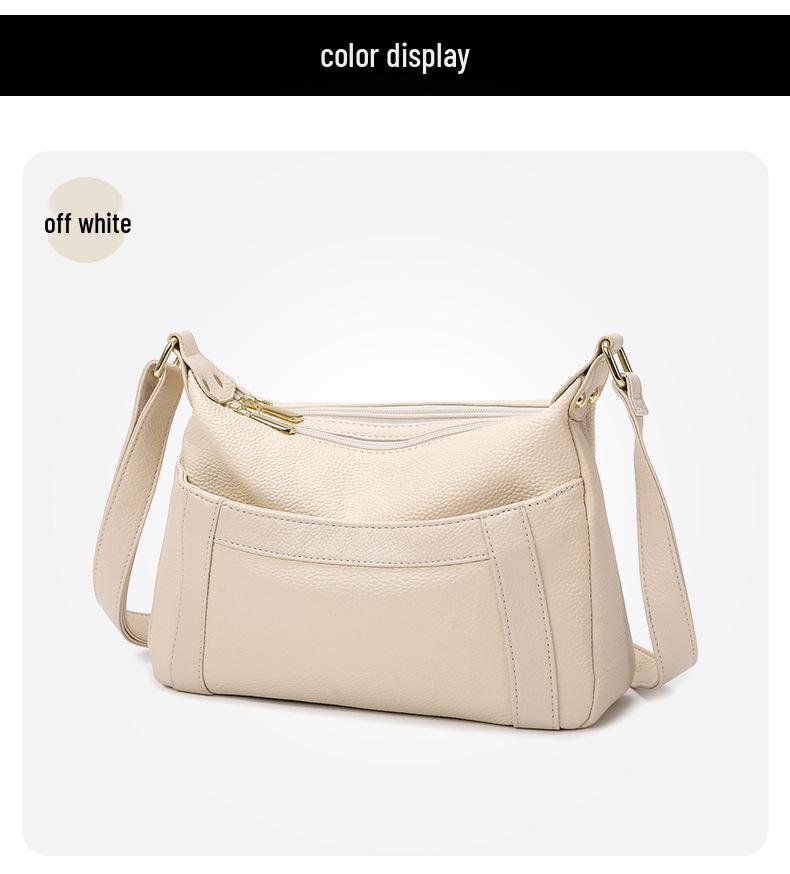 Genuine Leather Women's Crossbody Bag 2026: Versatile, Large Capacity, Single-Shoulder Design
