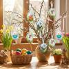Colorful Foam Easter Eggs DIY Craft Hanging Easter Egg Party Favor Easter Egg Props  Kids Gifts