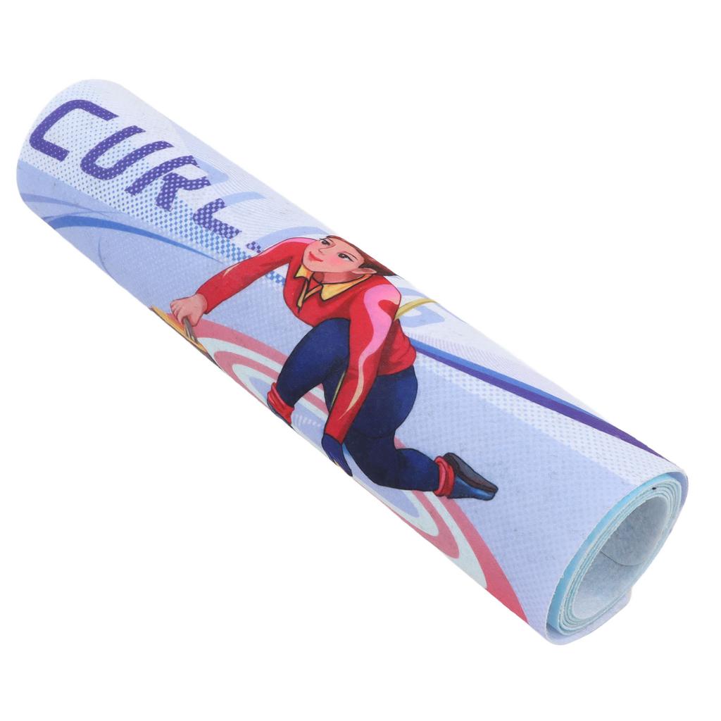 Masa Üstü Curling Oyunu Rulo Yapılabilir İnteraktif Eğitici Rekabetçi Taşınabilir Curling Tahtası Aile