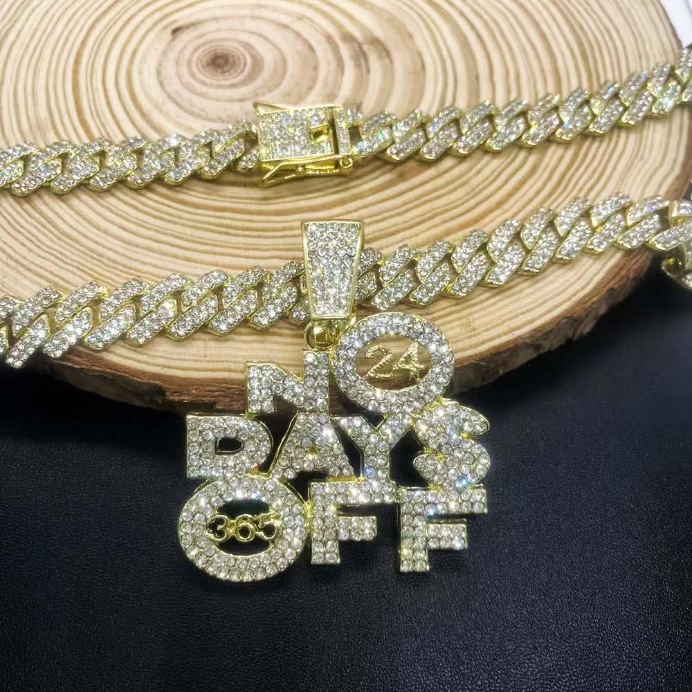 European-American Exaggerated Hip Hop Rhinestone Pendant Jewelry for Men & Women