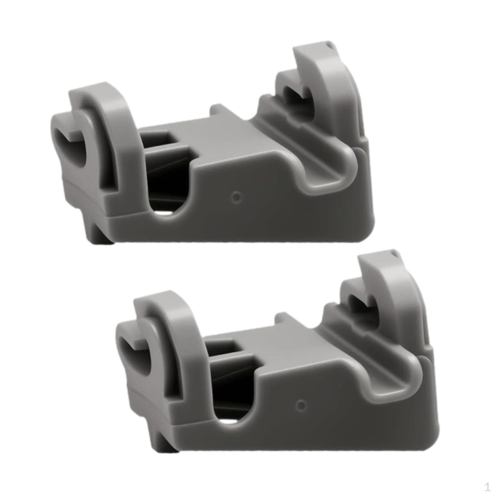 

2Pcs Dishwasher Lower Rack Fixing Clamp Compatible Racks Clip Replacement Parts Shelf