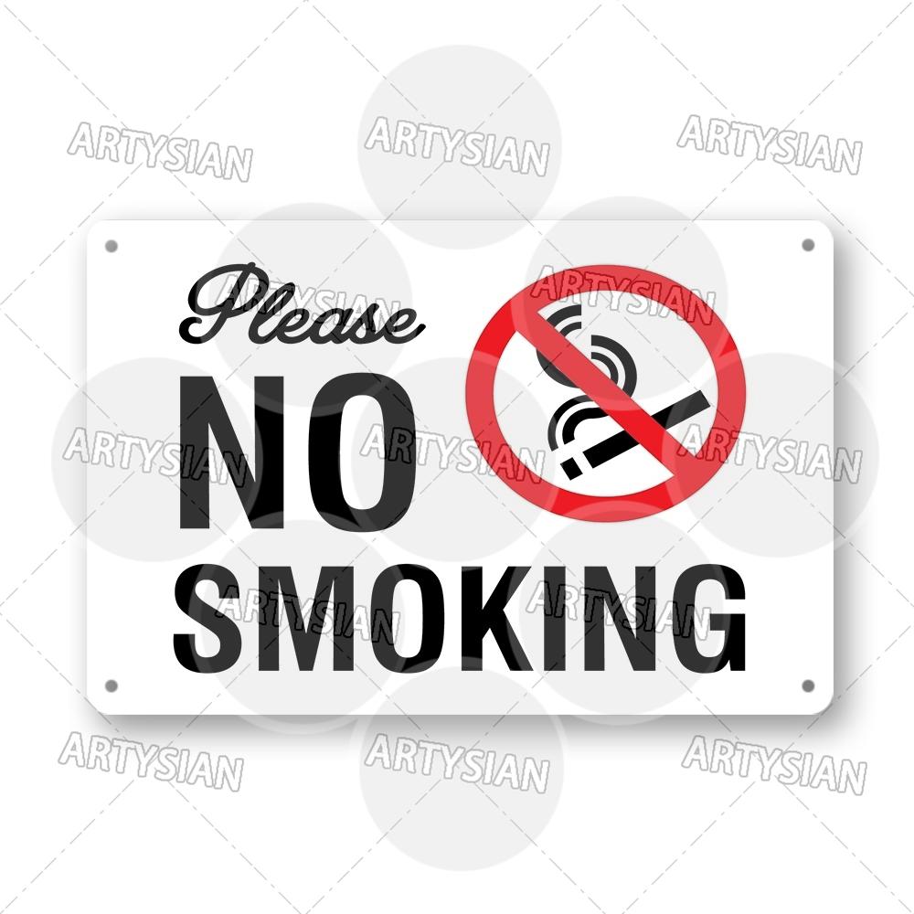 No Smoking Metal Sign No Vaping Smoke-Free Zone Smoking Permitted Plaque Auahi Kore Designated Smoking Area No Open Flames