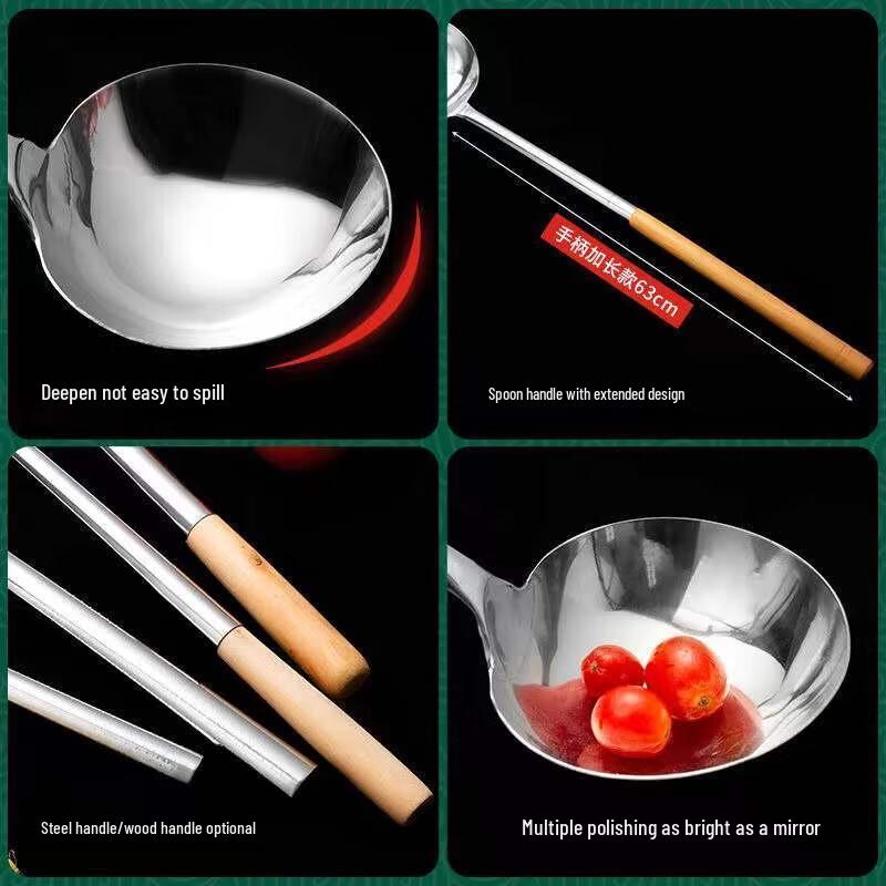 Stainless Steel Long-Handle Cooking Ladle