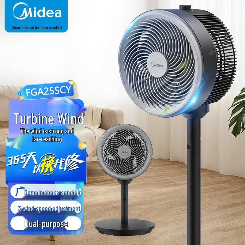 Midea Pedestal Air Circulation Fan CN plug (adapter included)