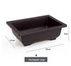 Lilang Imitation Zisha Plastic Rectangular Flower Pot