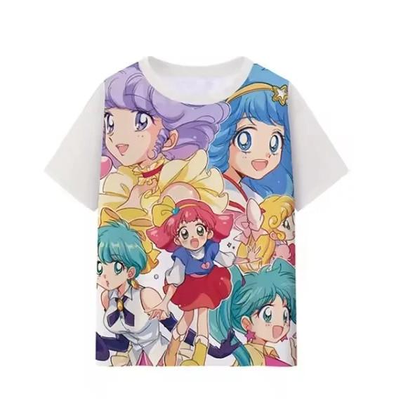 Sailor Moon Anime Kids Short Sleeve Tee 3D Full Print Comfort Top for Outdoor Daily Wear