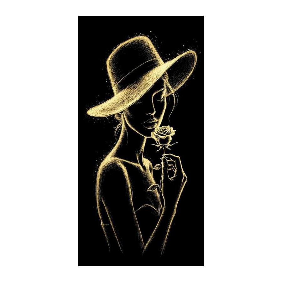 Abstraktní žena Velká velikost Diamantové malování Nová kolekce Dívka Růže DIY Plný čtvercový kulatý vrták Kamínky Výšivka Mozaika Křížový steh Sady