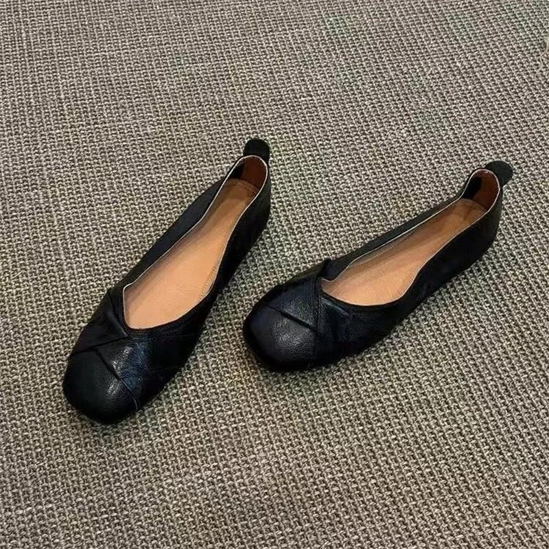 

Модные женские балетки, лоферы, повседневные женские сандалии, дизайнерские туфли с мелким вырезом, модные летние новинки 2025 года, мягкие брендовые женские кроссовки 35