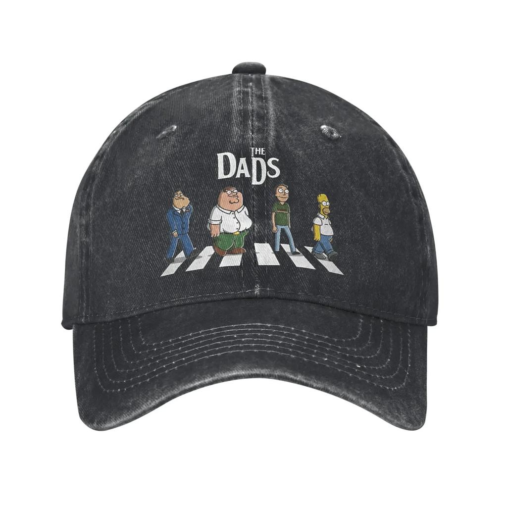 Families Cartoon Iconic Griffin Family Group Baseball Caps Distressed Denim Caps  Vintage Outdoor Workouts Gift Headwear