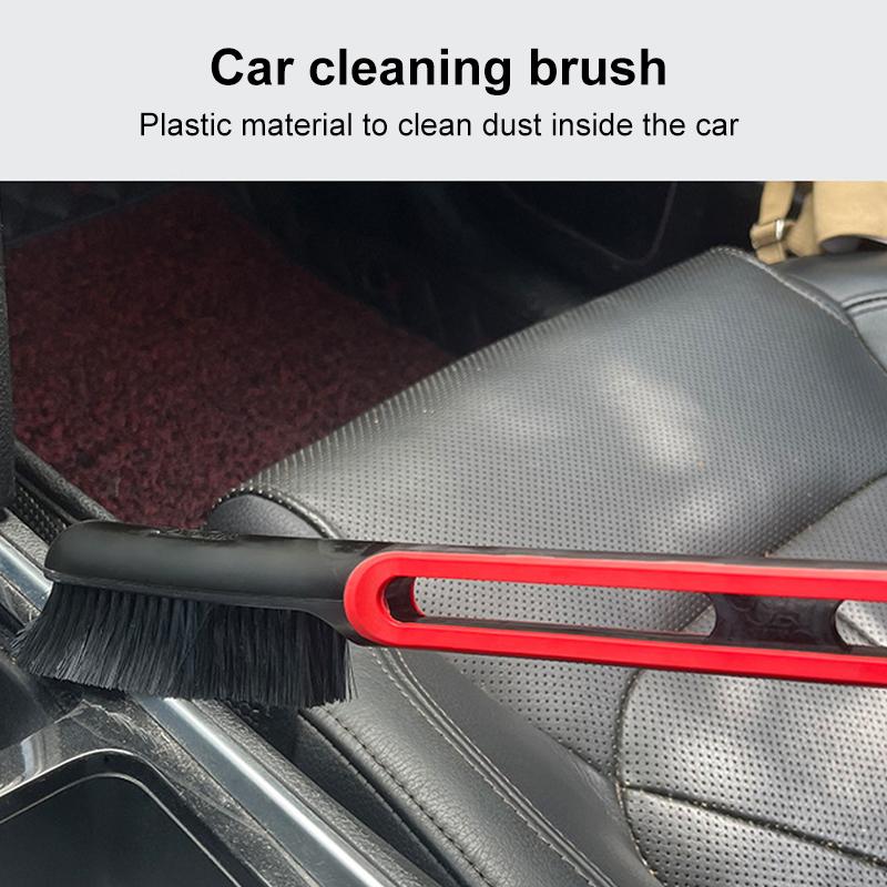 SEAMETAL Car Interior Cleaning Brush Car Air Outlet Seat Crevice Dashboard Dusting Long-handle Brush Car Detailing Brush Duster