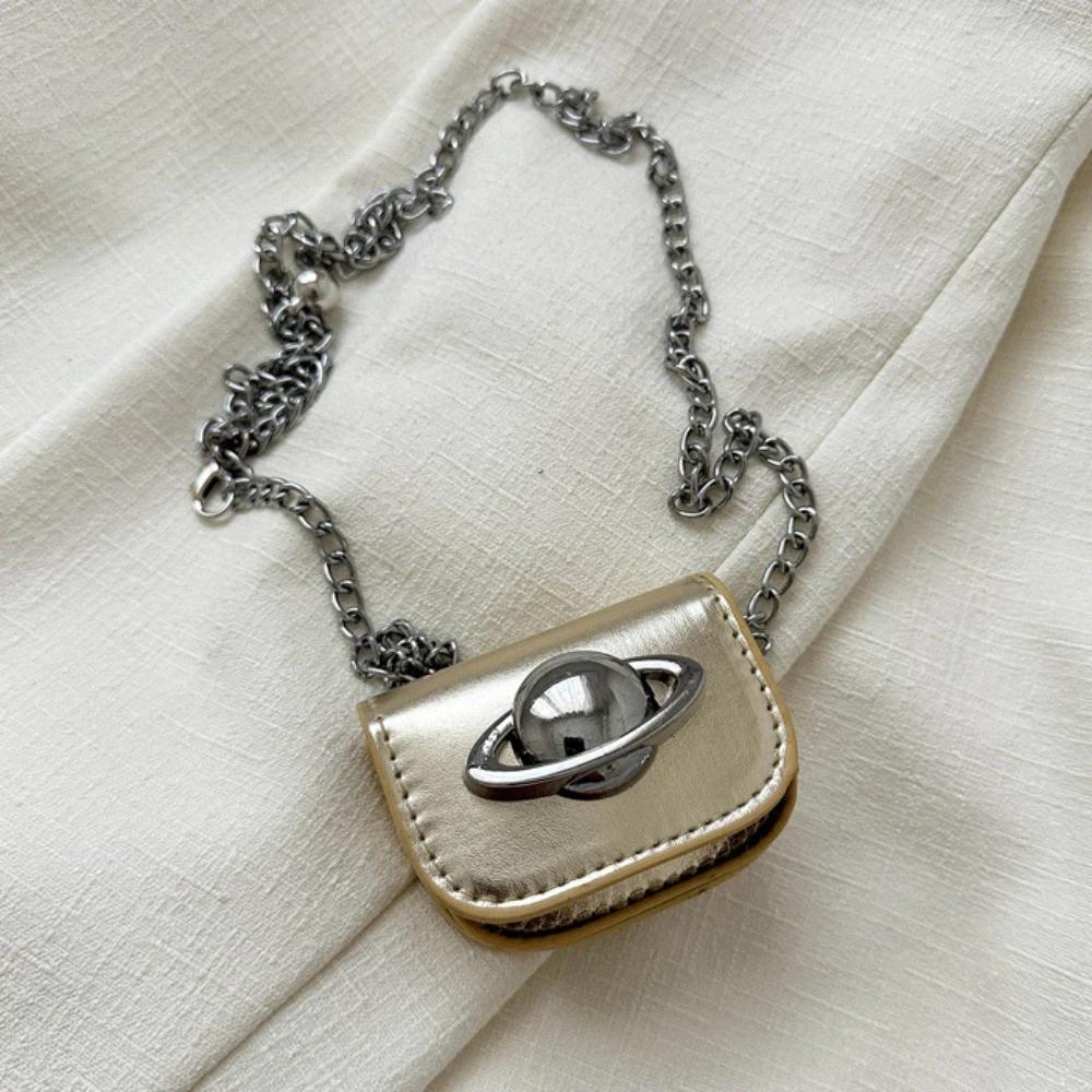 

Сумка-цепочка с металлическим украшением, женская мини-косая маленькая квадратная сумка, декоративная мини-кожаная маленькая поясная сумка