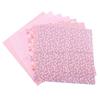 7Pcs Cotton 7 Styles Pink Floral Precut Cotton Squares  Dorm Decorative Bedding Making