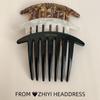 In-Stock Modern French U-Shaped Seven-Tooth Hairpin - Versatile, Minimalist Hair Comb for Styling