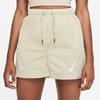 Nike Sportswear Swoosh Logo Pattern Drawstring Solid Regular Shorts Women Shorts Khaki DD5593-206