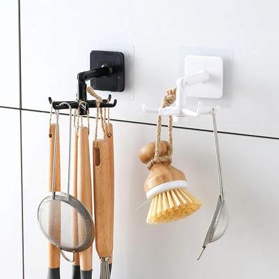 Haken für Küche und Bad, kann bis zu 2 kg aufhängen, für Heim und Dekoration, Aufbewahrung und Organisation zu Hause, 360 Grad drehbar, für den Garten.