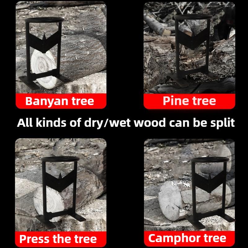 Chop Firewood Artifact Household Woodcutter Axe Practical Labor-saving V-blade Wood Splitting Durable Firewood Chopping Device
