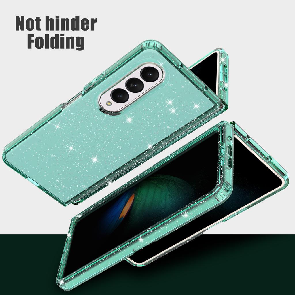 New Model Is Suitable for Samsung Z FOLD4 Mobile Phone Case Transparent Anti Fall Full Inclusive Folding TPU Mobile Phone Case Soft Case