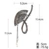 Large Hair Claw Clip With Tassel Decor Vintage Chinese Style Alloy Accessory Women Elegant Updo Holder