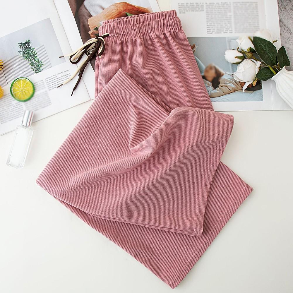 Beach Pants Casual Sports Pants Corduroy Wide Leg Pants