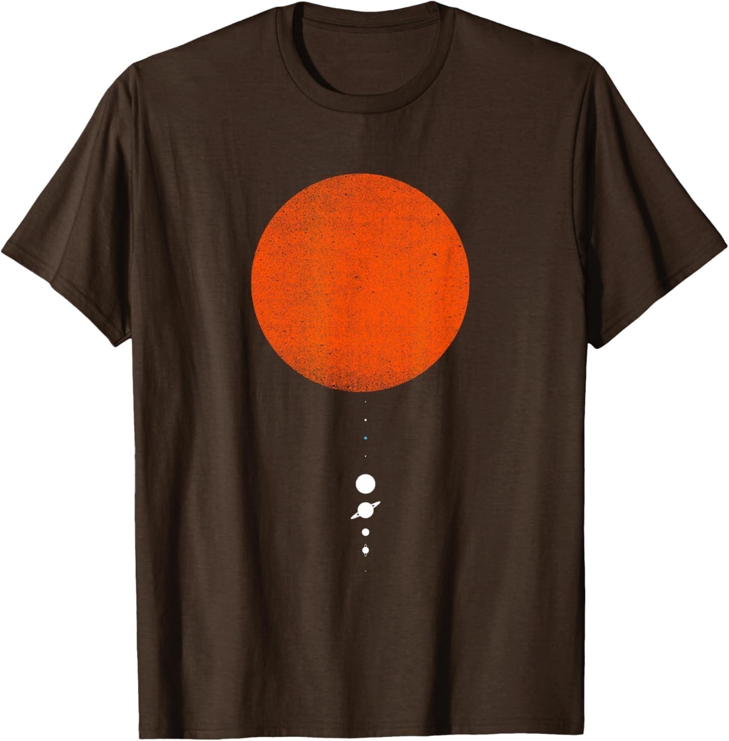 The Solar System | Minimal Solar System Design Graphic T-Shirt Unisex T-Shirt S