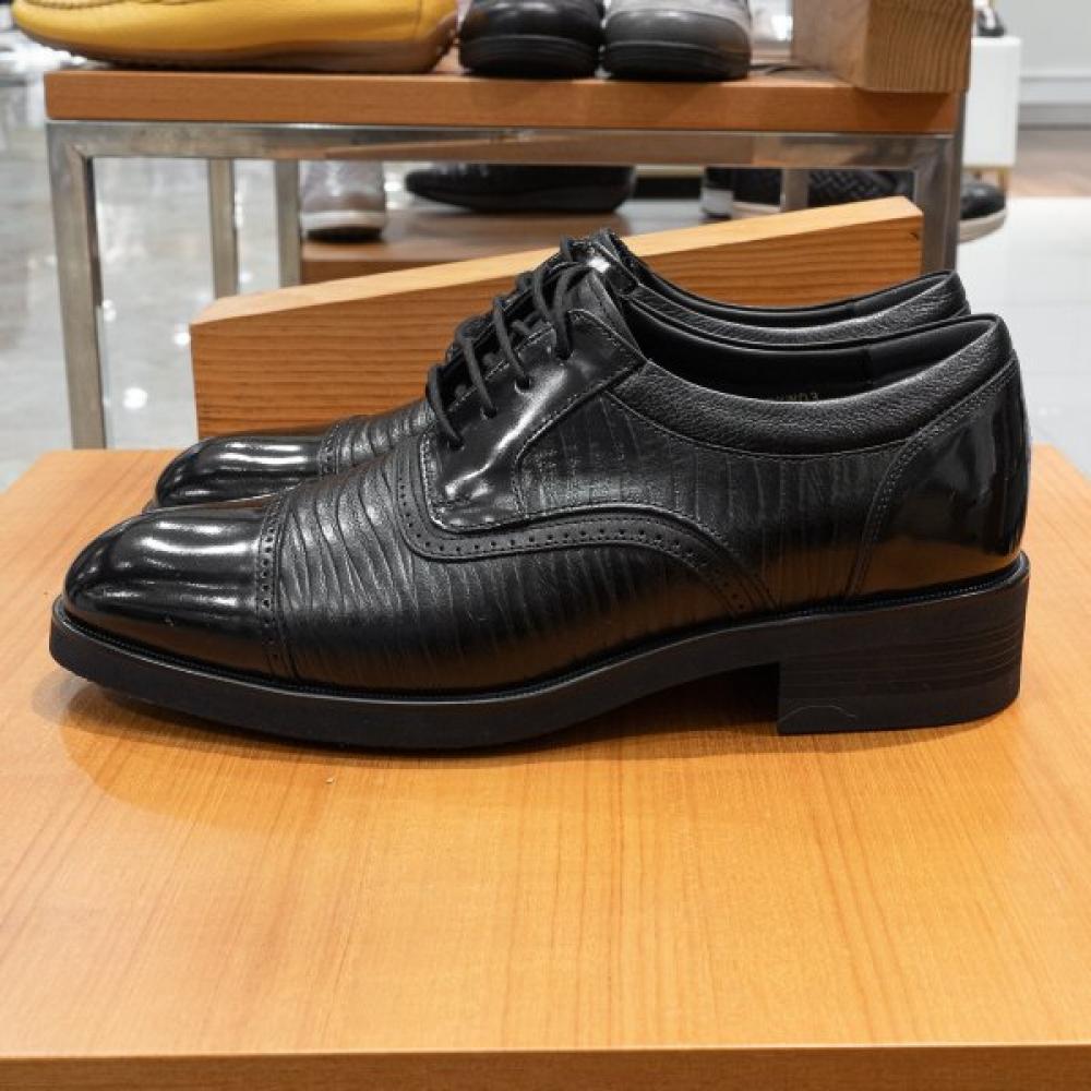 VAINER Herren S Premium Anzugschuhe Schwarz+Muster 1f30