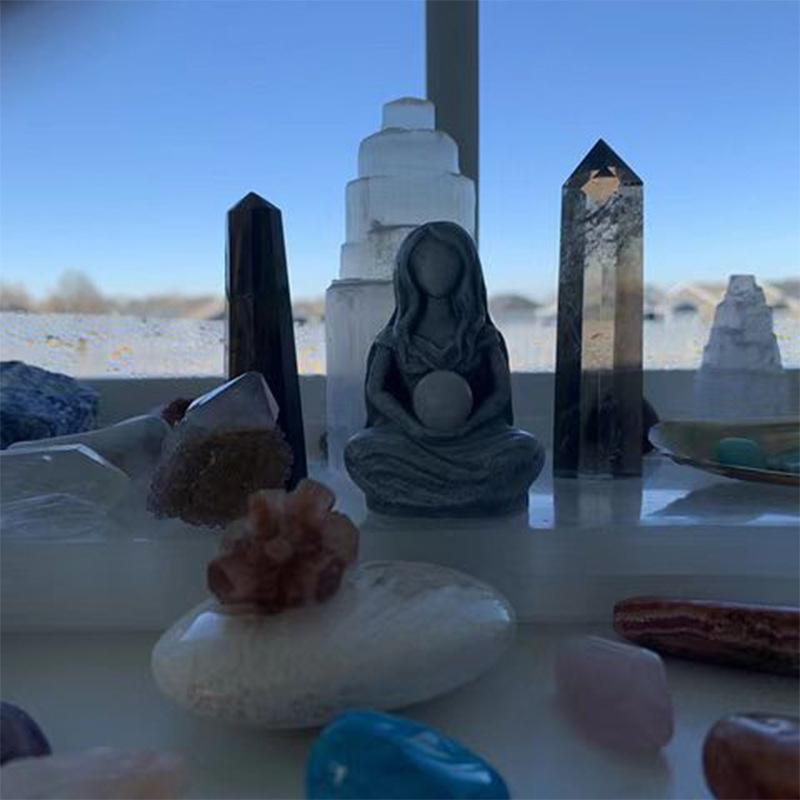 Statuia Zeiței Lunii Figura mitologică grecească Sculptură în rășină Decorațiuni pentru casă