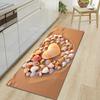 1Pcs Beach Soft Stones Pattern Floor Mat Modern Kitchen Polyester Rug Non-Slip Colorful Indoor Carpet, For Home Bathroom Bedroom Living Room Decor