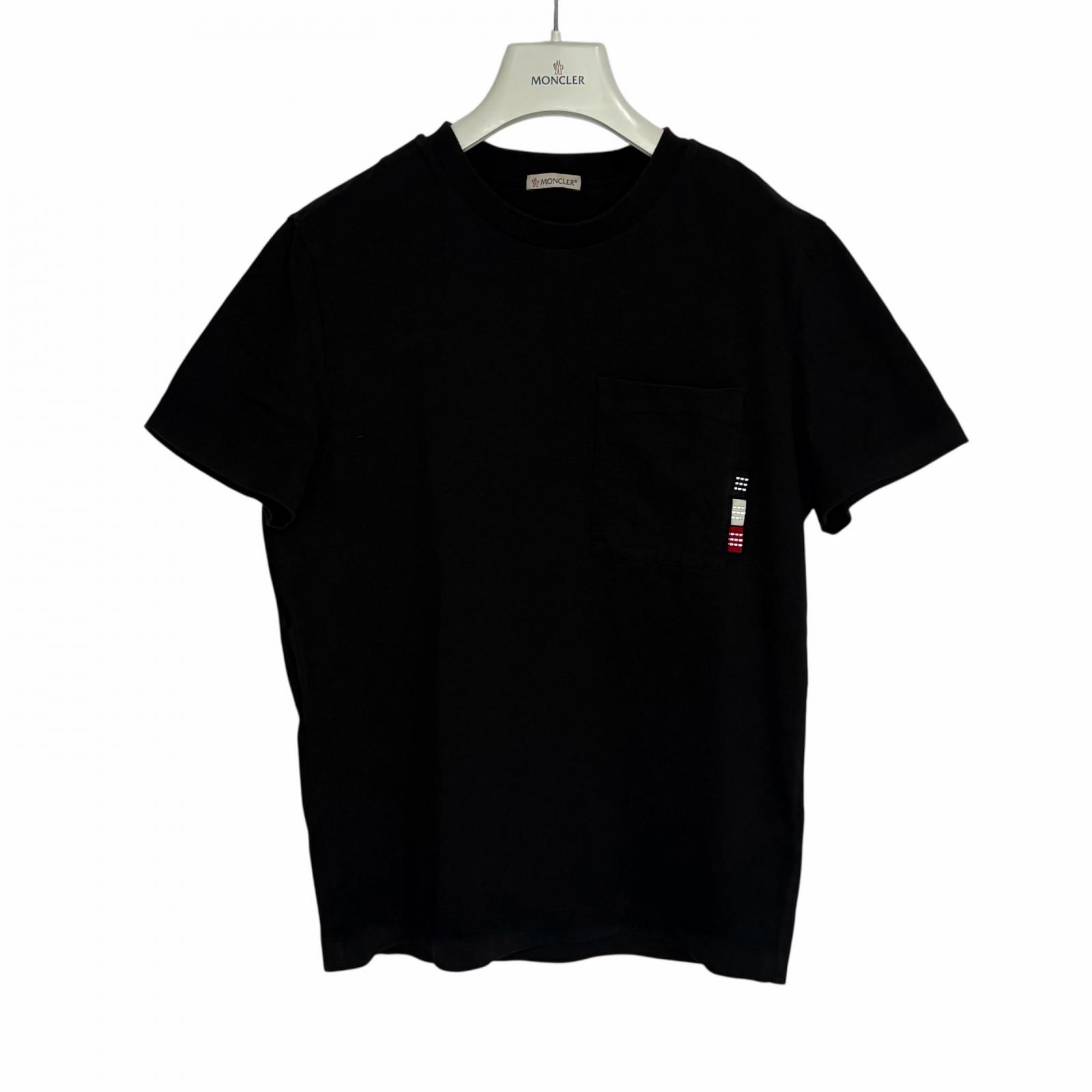Used MONCLERShort sleeve T-shirt black mens