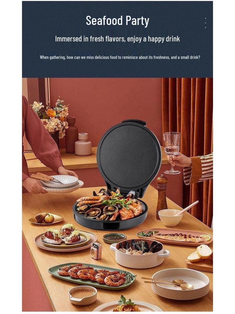 Double-Sided Non-Stick Electric Griddle for Home BBQ, Eggs & Pancakes