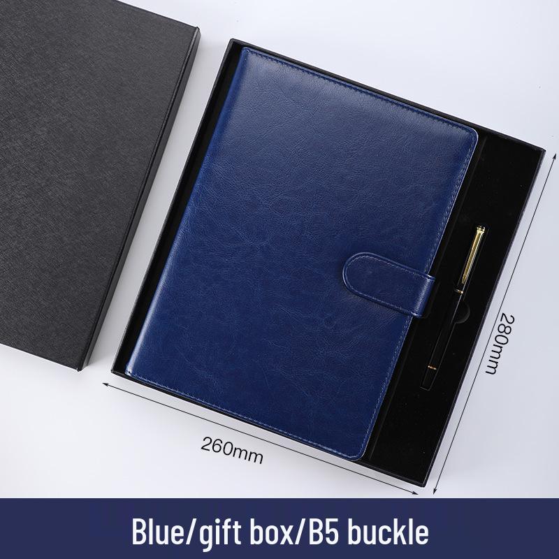 A5 Custom Imitation Leather Notebook Gift Set - Customizable Creative Journal