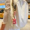 Little Bear Full Diamond Wind Keychain - Pure Color, Simple, Luxurious, High-end, Car Hanger