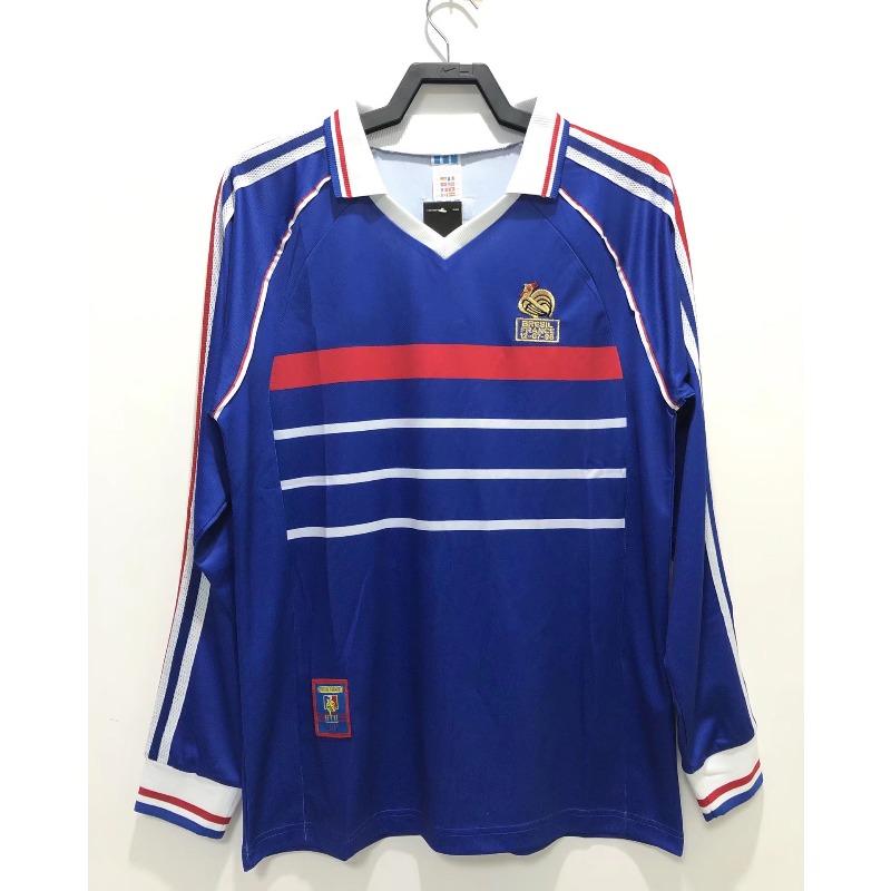 Camiseta retro de manga larga Camiseta de fútbol Real Madrid Manchester United Inglaterra Arsenal Portugal Inter de Milán AC camiseta réplica