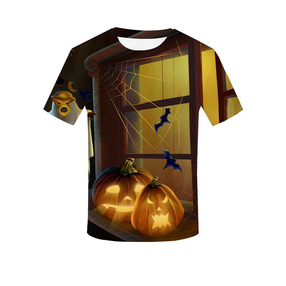 Halloween personlig 3D-tryckt t-shirt för vuxna män sommar kortärmade t-shirts